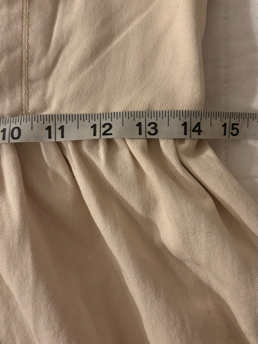 NWT Boutique 100% Cotton Corset Midi Dress Pockets Oatmeal Medium - Picture 13 of 13